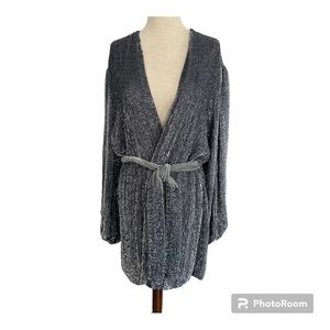 Retrofete Gabrielle Robe Dress Silver Sequins